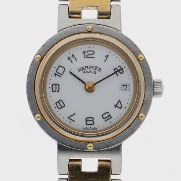 HERMES Watches Gold Plated/Stainless Steel Quartz - Picture 1 of 7